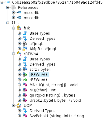 ILSpy Class and Function Tree